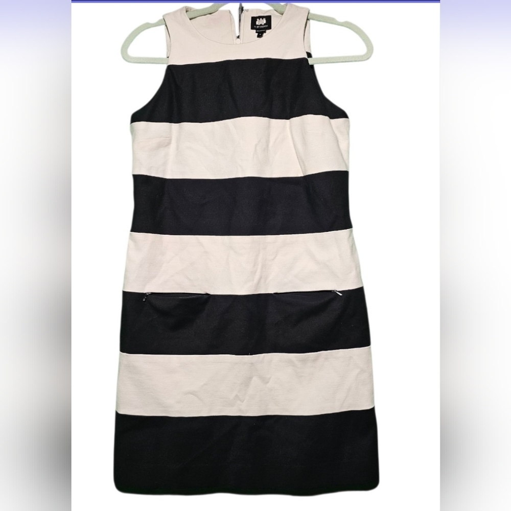 W by Worth Size 6 EUC Monochrome Sleeveless Dress